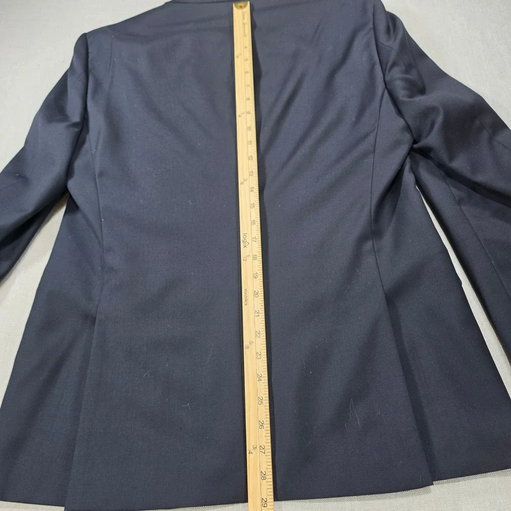 Mantoni Blazer Mens 42R Navy Blue Excellent Super 140s Virgin Wool 2 Button
